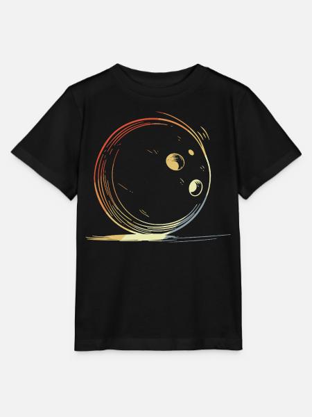 Bowling Retro Look - Stanley/Stella Kinder T-Shirt MINI CREATOR - Schwarz