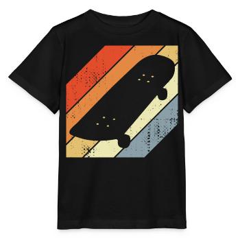 Skateboard Skizze - Stanley/Stella Kinder T-Shirt MINI CREATOR  - Schwarz - Vorne - Mikhail (115cm)