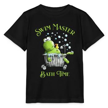 Swim Master Bath Time Wellness Frog Bathtub - Stanley/Stella MINI CREATOR Kids’ T-Shirt - black - Front - Mikhail (115cm)