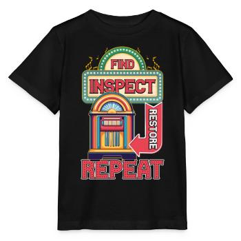 Jukebox Collector Trouver Inspecter Restaurer Répéter - T-shirt bio MINI CREATOR Stanley/Stella Enfant - noir - Devant - Mikhail (115cm)