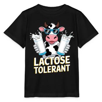Lactose Tolerant Milk Lovers Lactose Tolerant - Stanley/Stella MINI CREATOR Kids’ T-Shirt - black - Front - Mikhail (115cm)