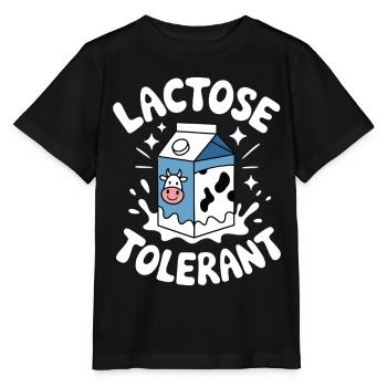 Lactose tolerant Lactose tolerance Milk lovers - Stanley/Stella MINI CREATOR Kids’ T-Shirt - black - Front - Mikhail (115cm)
