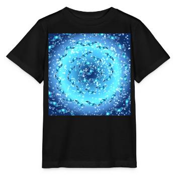 Sea Galaxy - Stanley/Stella MINI CREATOR Kids’ T-Shirt - black - Front - Mikhail (115cm)