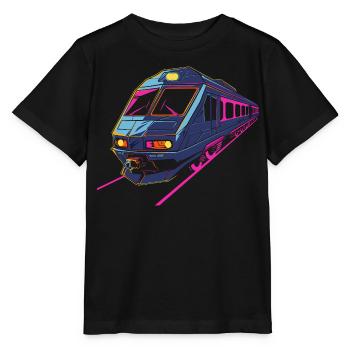 Train Retro - Stanley/Stella MINI CREATOR Kids’ T-Shirt - black - Front - Mikhail (115cm)