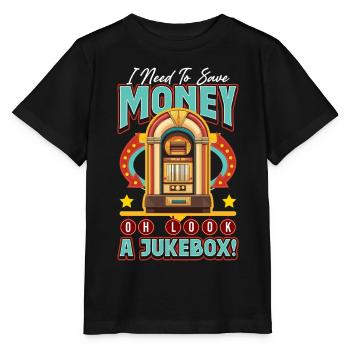 Jukebox Collector Oh Look A Jukebox ! - T-shirt bio MINI CREATOR Stanley/Stella Enfant - noir - Devant - Mikhail (115cm)