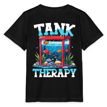 Aquarium aquatique - T-shirt bio MINI CREATOR Stanley/Stella Enfant - noir - Devant - Mikhail (115cm)