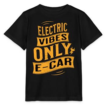 Electric car E-car Electromobility - Stanley/Stella MINI CREATOR Kids’ T-Shirt - black - Front - Mikhail (115cm)