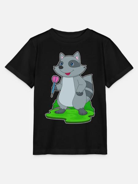 Waschbär Dart Dartpfeil - Stanley/Stella Kinder T-Shirt MINI CREATOR - Schwarz