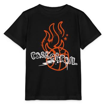 Basket-ball Joueurs de basket-ball - T-shirt bio MINI CREATOR Stanley/Stella Enfant - noir - Devant - Mikhail (115cm)