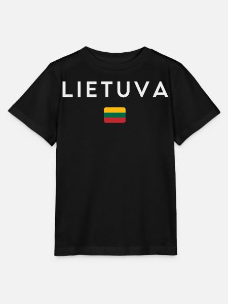 Flaga Litwy, litewska duma - Koszulka dziecięca Stanley/Stella MINI CREATOR  - czarny