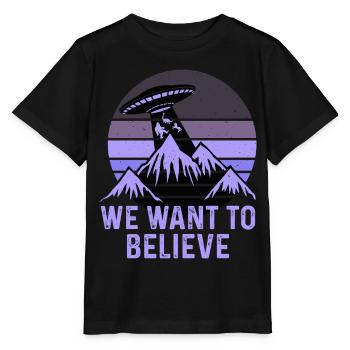 UFO-Bigfoot Nessie Einhorn - Stanley/Stella Kinder T-Shirt MINI CREATOR  - Schwarz - Vorne - Mikhail (115cm)