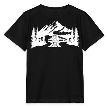 Chemin de fer - T-shirt bio MINI CREATOR Stanley/Stella Enfant - noir - Devant - Mikhail (115cm)