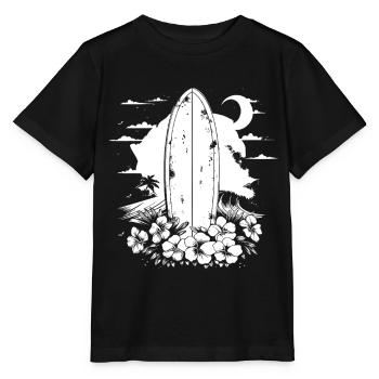 Surfboard - Stanley/Stella MINI CREATOR Kids’ T-Shirt - black - Front - Mikhail (115cm)