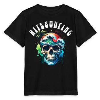 Kitesurf Kitesurfer Kiteboard - T-shirt bio MINI CREATOR Stanley/Stella Enfant - noir - Devant - Mikhail (115cm)