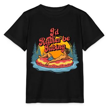 River Tubing Inner Tubing I'd Rather Be Tubing - Stanley/Stella MINI CREATOR Kids’ T-Shirt - black - Front - Mikhail (115cm)