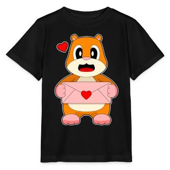 Hamster Liebesbrief - Stanley/Stella Kinder T-Shirt MINI CREATOR  - Schwarz - Vorne - Mikhail (115cm)