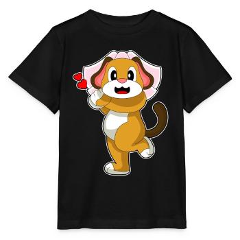 Hund Braut Schleier Hochzeit - Stanley/Stella Kinder T-Shirt MINI CREATOR  - Schwarz - Vorne - Mikhail (115cm)