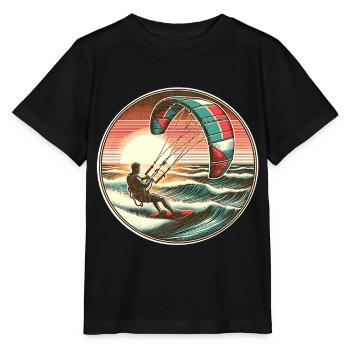 Kitesurfen Kitesurfer Kiteboard - Stanley/Stella Kinder T-Shirt MINI CREATOR  - Schwarz - Vorne - Mikhail (115cm)