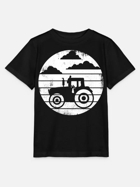 Traktor - Stanley/Stella Kinder T-Shirt MINI CREATOR - Schwarz