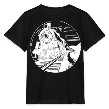 Railway Graphic - Stanley/Stella MINI CREATOR Kids’ T-Shirt - black - Front - Mikhail (115cm)