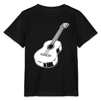 Guitare acoustique - T-shirt bio MINI CREATOR Stanley/Stella Enfant - noir - Devant - Mikhail (115cm)