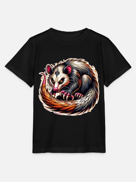 Opossum - Stanley/Stella Kinder T-Shirt MINI CREATOR  - Schwarz