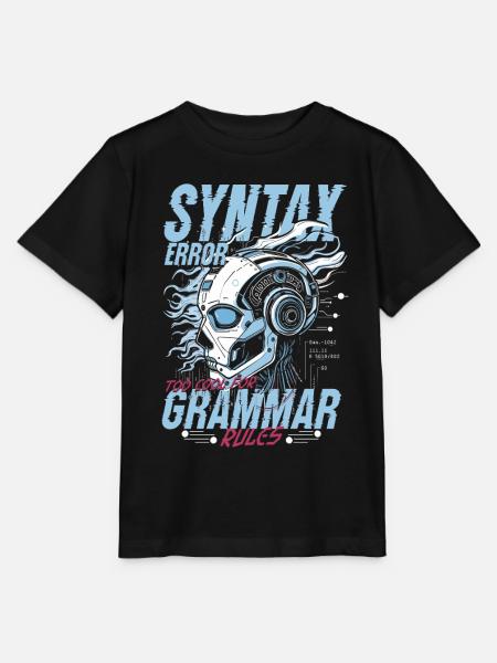 Computerlinguist Syntax Error - Stanley/Stella Kinder T-Shirt MINI CREATOR  - Schwarz