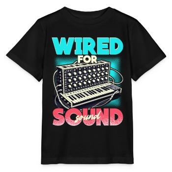 Synthesizer Synth Wired For Sound - Stanley/Stella MINI CREATOR Kids’ T-Shirt - black - Front - Mikhail (115cm)