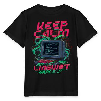 Le linguiste computationnel laisse le linguiste s’en occuper - T-shirt bio MINI CREATOR Stanley/Stella Enfant - noir - Devant - Mikhail (115cm)