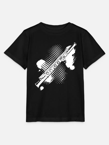 Flötenfleck - Stanley/Stella Kinder T-Shirt MINI CREATOR - Schwarz