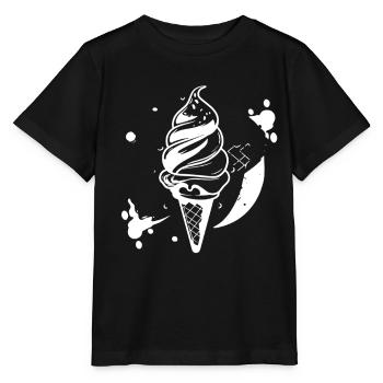 Croquis de crème glacée molle - T-shirt bio MINI CREATOR Stanley/Stella Enfant - noir - Devant - Mikhail (115cm)