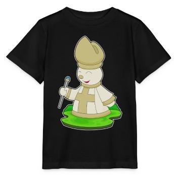 Chess Piece Bishop Chess - Stanley/Stella MINI CREATOR Kids’ T-Shirt - black - Front - Mikhail (115cm)