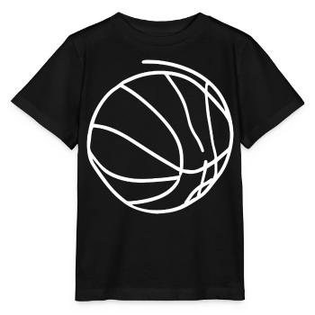 Basketball Skizze - Stanley/Stella Kinder T-Shirt MINI CREATOR  - Schwarz - Vorne - Mikhail (115cm)