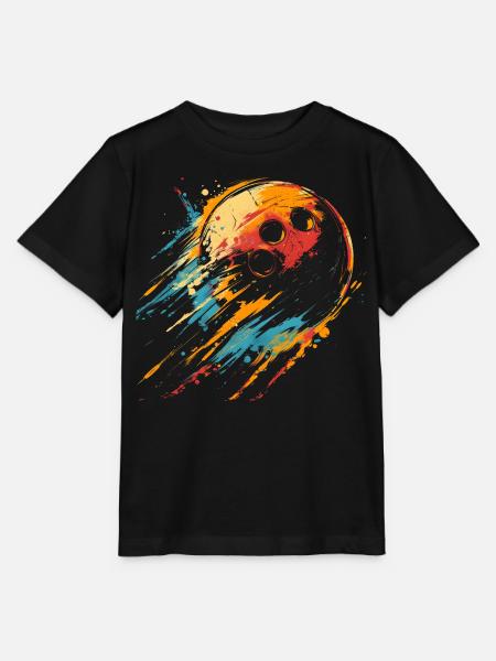 90er Bowlingkugel - Stanley/Stella Kinder T-Shirt MINI CREATOR  - Schwarz