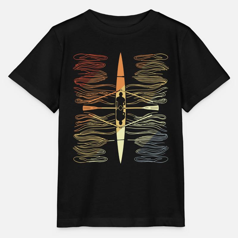 Aviron d’époque - T-shirt bio MINI CREATOR Stanley/Stella Enfant - noir