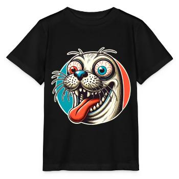 Seal seal - Stanley/Stella MINI CREATOR Kids’ T-Shirt - black - Front - Mikhail (115cm)