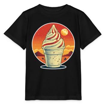 Portrait de coupe glacée - T-shirt bio MINI CREATOR Stanley/Stella Enfant - noir - Devant - Mikhail (115cm)