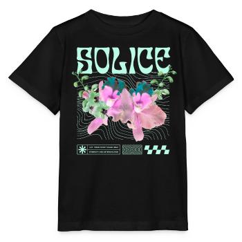 Solice – Tranquillité botanique - T-shirt bio MINI CREATOR Stanley/Stella Enfant - noir - Devant - Mikhail (115cm)