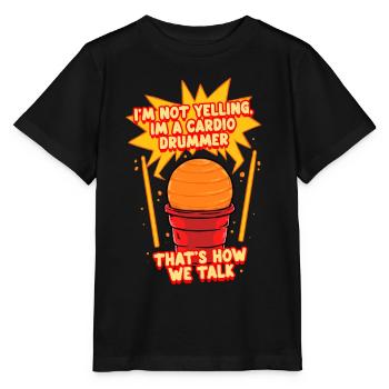 Cardio Drummer Cardio Drumming Je ne crie pas - T-shirt bio MINI CREATOR Stanley/Stella Enfant - noir - Devant - Mikhail (115cm)
