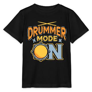 Cardio Drummer Cardio Drumming Drummer Mode On - Stanley/Stella MINI CREATOR Kids’ T-Shirt - black - Front - Mikhail (115cm)