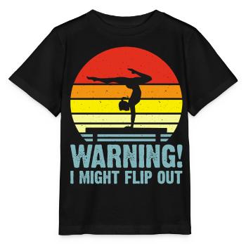 Gymnast Floor Gymnastics Acrobatics - Stanley/Stella MINI CREATOR Kids’ T-Shirt - black - Front - Mikhail (115cm)