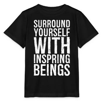 Entourez-vous d’êtres inspirants - T-shirt bio MINI CREATOR Stanley/Stella Enfant - noir - Devant - Mikhail (115cm)