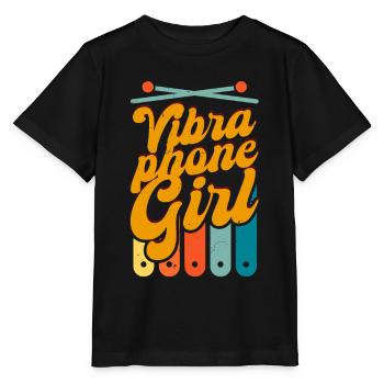 Vibraphon Marimba Vibraphone Fille - T-shirt bio MINI CREATOR Stanley/Stella Enfant - noir - Devant - Mikhail (115cm)