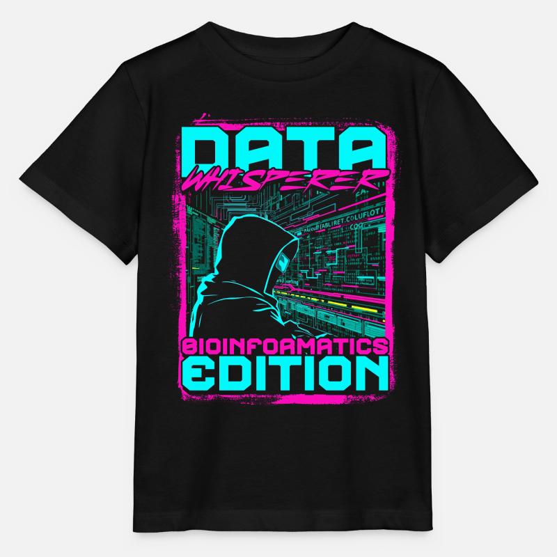 Data Whisperer Édition Bioinformatique - T-shirt bio MINI CREATOR Stanley/Stella Enfant - noir