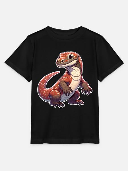 Komodo Dragon - Stanley/Stella Kinder T-Shirt MINI CREATOR  - Schwarz