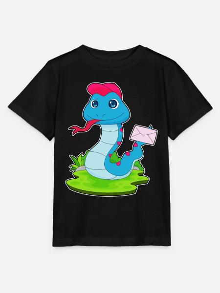 Schlange Brief - Stanley/Stella Kinder T-Shirt MINI CREATOR - Schwarz