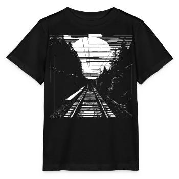 Railway Graphic - Stanley/Stella MINI CREATOR Kids’ T-Shirt - black - Front - Mikhail (115cm)