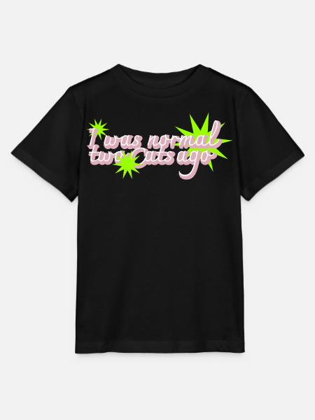 Zwei Katzen zu spät Crazy Catlady - Stanley/Stella Kinder T-Shirt MINI CREATOR - Schwarz