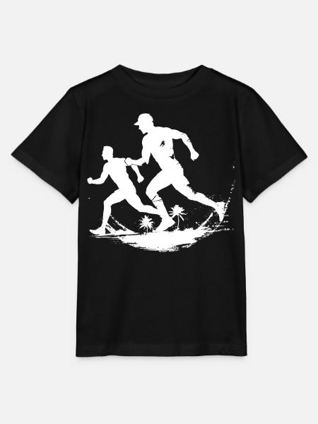 Laufende Grafik - Stanley/Stella Kinder T-Shirt MINI CREATOR  - Schwarz