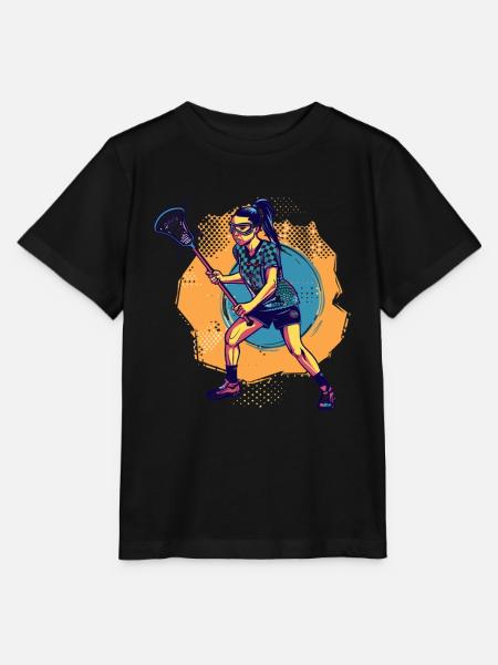 Oldschool Lacrosse Mädchen - Stanley/Stella Kinder T-Shirt MINI CREATOR  - Schwarz